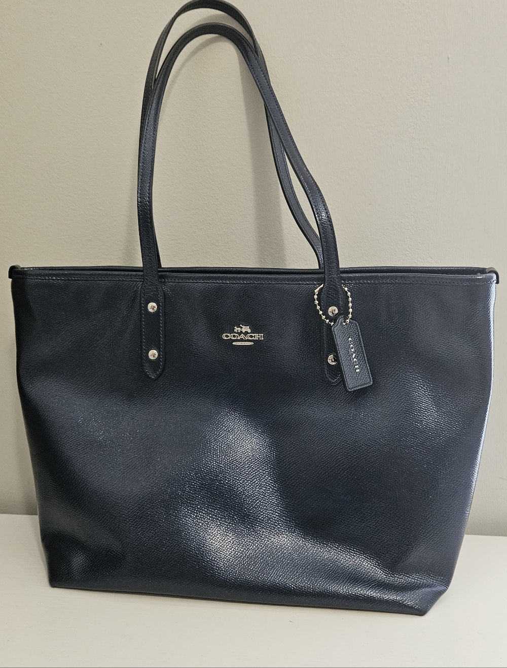 Coach Blue Tote Bag